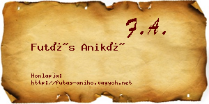 Futás Anikó névjegykártya